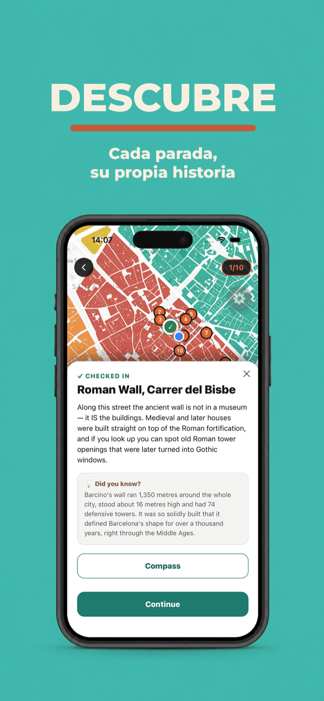 Discover — each stop opens its story