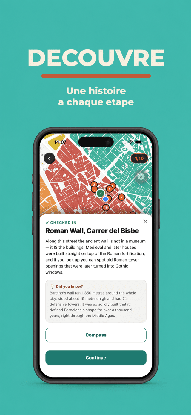 Discover — each stop opens its story