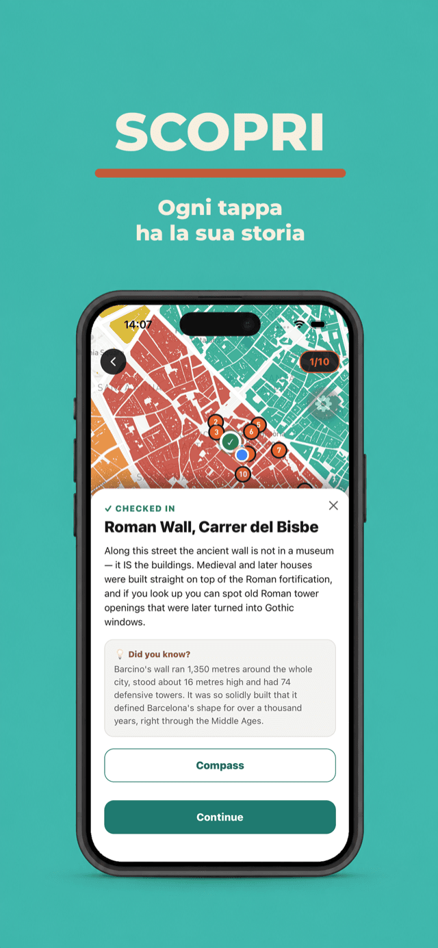 Discover — each stop opens its story