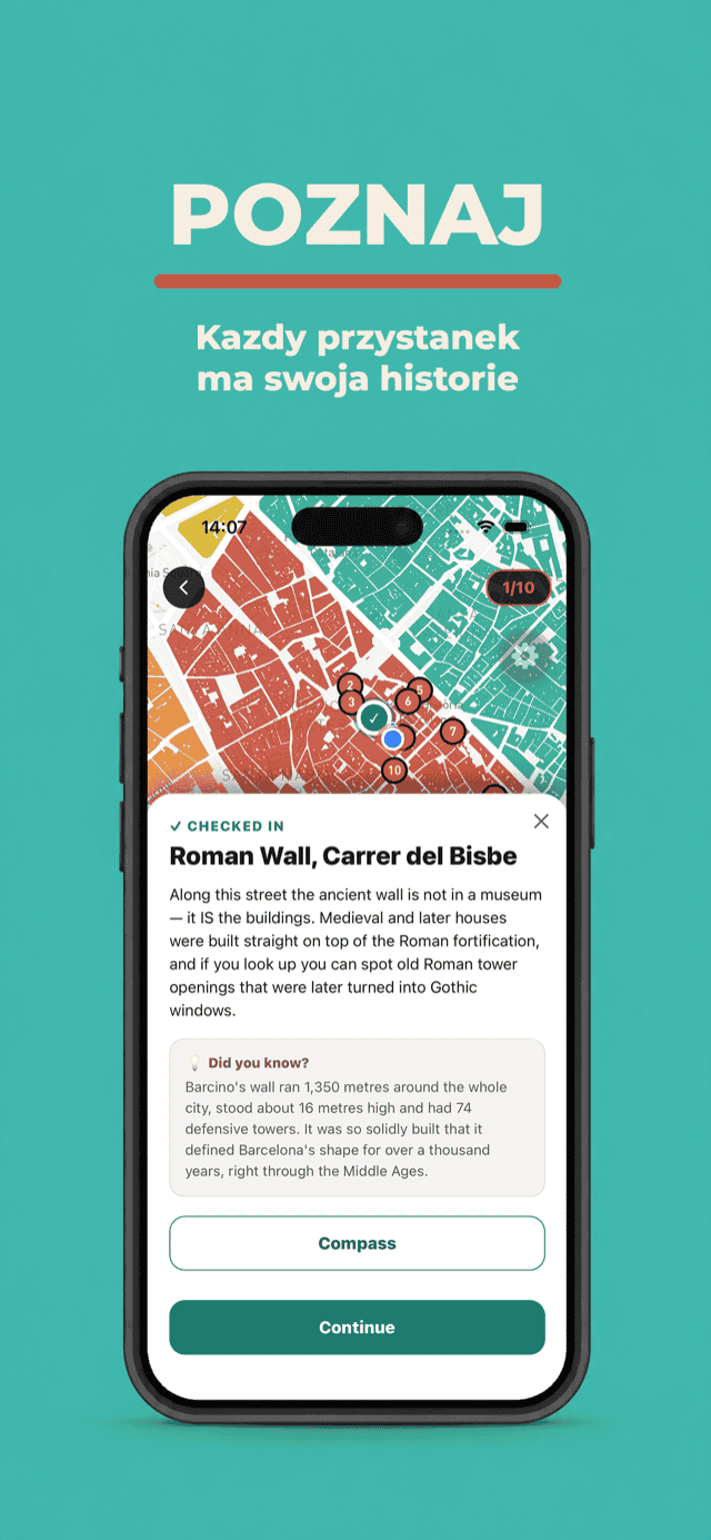 Discover — each stop opens its story