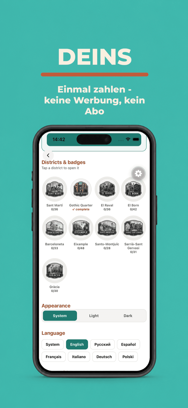 Own it — buy once, no ads, no subscription